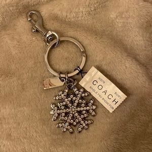 Coach Snowflake Keychain
